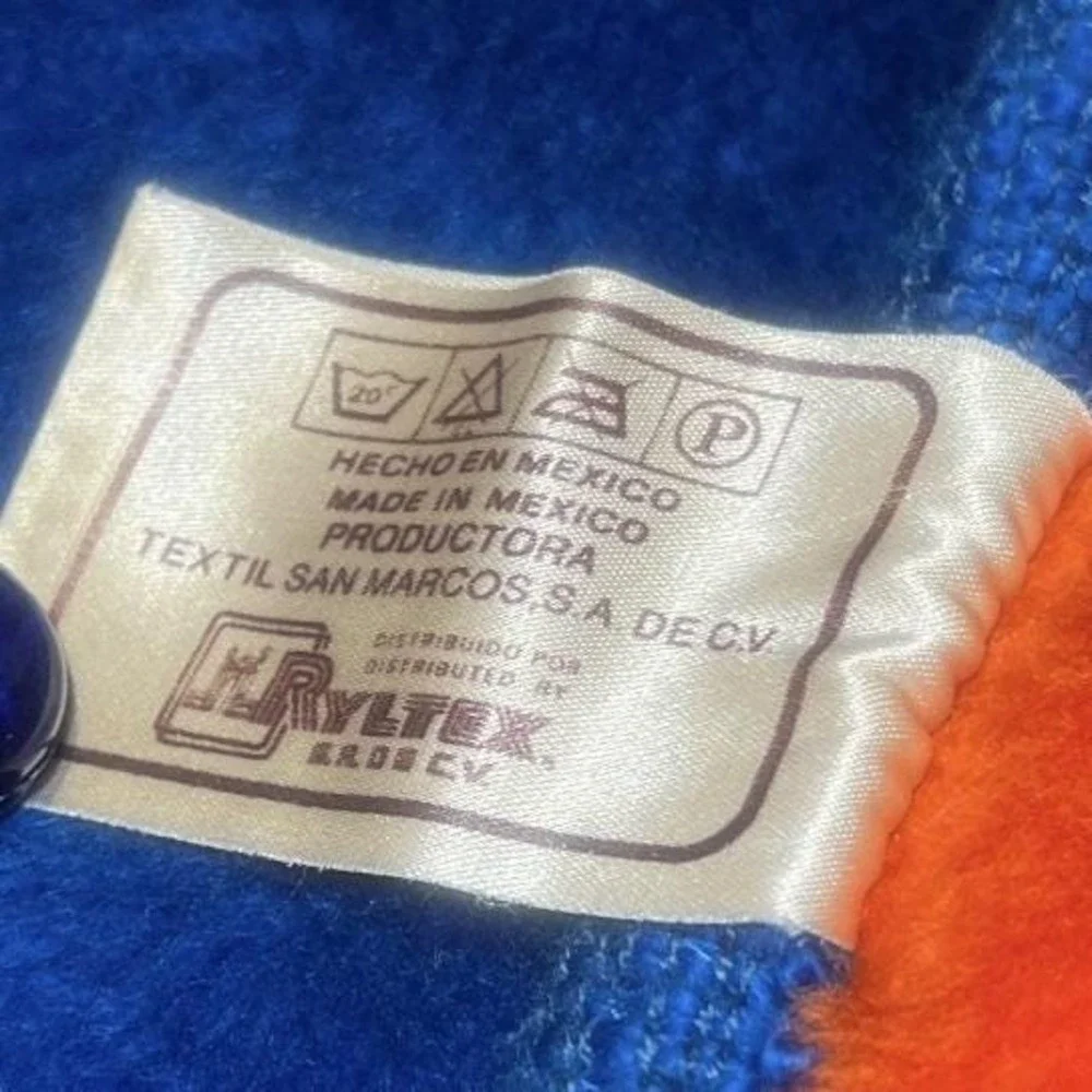 Denver Broncos NFL San Marcos Ryltex Stadium Throw Lap Blanket 56x35 VTG Y2K